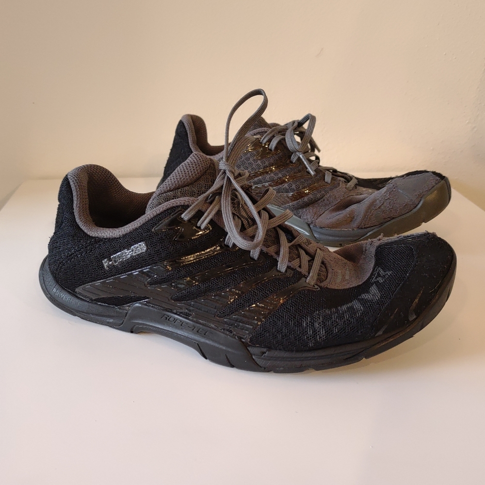 Inov8 black and grey cross training shoes